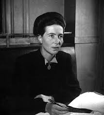 A picture of Simone de Beauvoir
